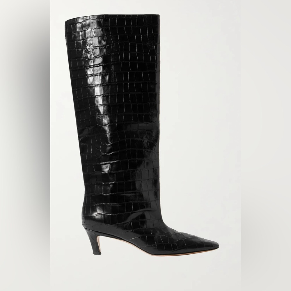 Toteme Wide Shaft Boots - Black, Size 39